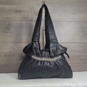 Renato Angi Black Leather Women's Bag